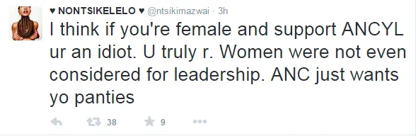 What’s Hot: Ntsiki Mazwai calls ANC women idiots
